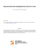 Delineation of Geoheritage Sites in Utah (DS-3)